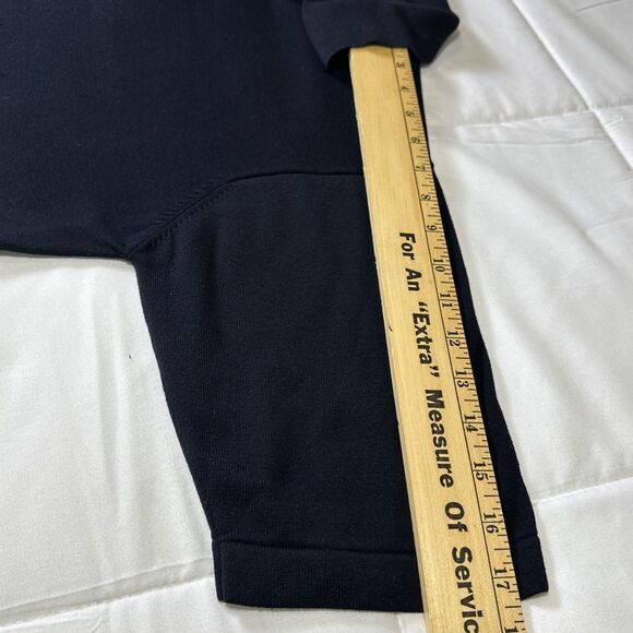 Harold Powell Collared Polo Sweater Large 100% Silk Black Pullover Short Sleeve - Picture 8 of 11